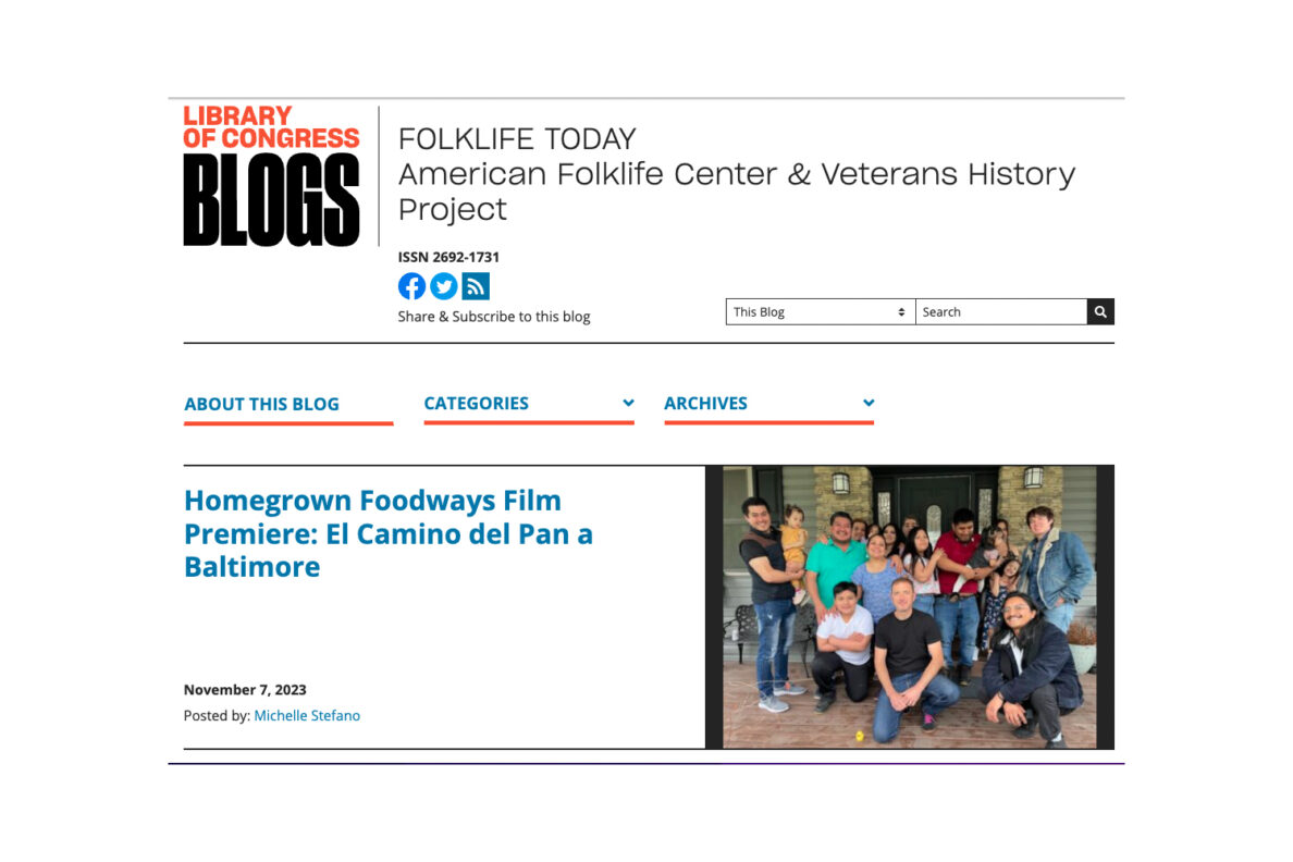 Learn more about “El Camino del Pan a Baltimore”